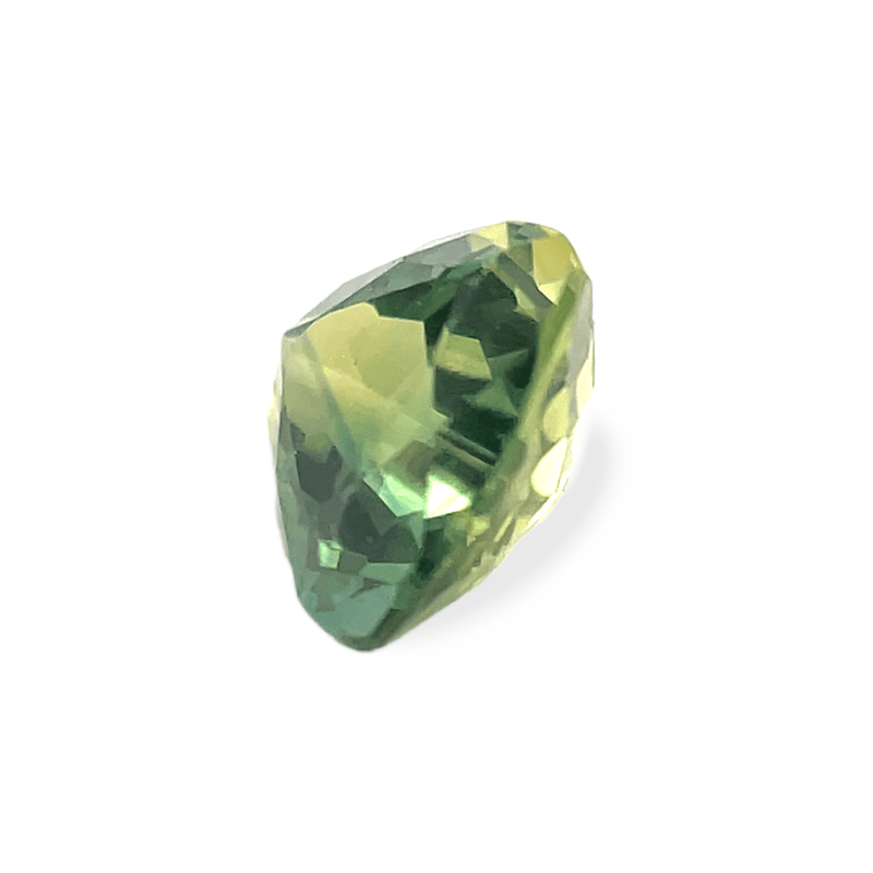 Ethical Jewellery & Engagement Rings Toronto - 1.05 ct Medium Green Triangular Modified Brilliant Australian Sapphire - FTJCo Fine Jewellery & Goldsmiths