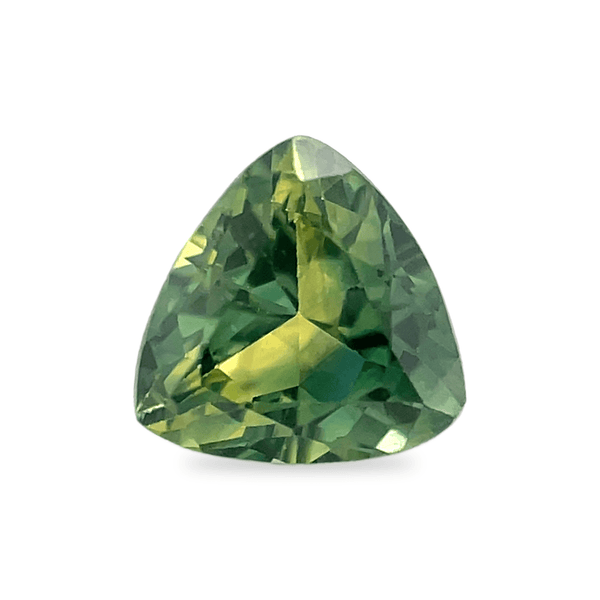Ethical Jewellery & Engagement Rings Toronto - 1.05 ct Medium Green Triangular Modified Brilliant Australian Sapphire - FTJCo Fine Jewellery & Goldsmiths