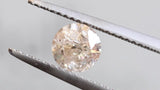 0.90 ct Silver Pink Round Rustic Laboratory Grown Diamond