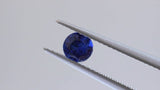 0.52 ct Deep Water Blue Round Brilliant Madagascar Sapphire