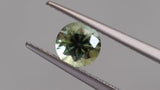 0.92 ct Spring Green Round Brilliant Montana Sapphire
