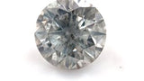 1.04 ct Frosty Grey Round Brilliant Fancy Lab Diamond