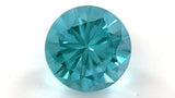 1.18 ct Teal Blue Round Brilliant Chatham Spinel