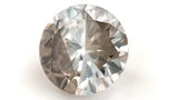 0.91 ct Grey-Brown Bicolour Round Fancy Lab Diamond