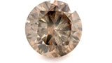 0.91 ct Rosewood Bicolour Round Brilliant Fancy Lab Diamond