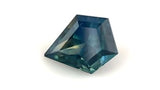 1.00 ct Deep Peacock Blue Shield Step Cut Australian Sapphire
