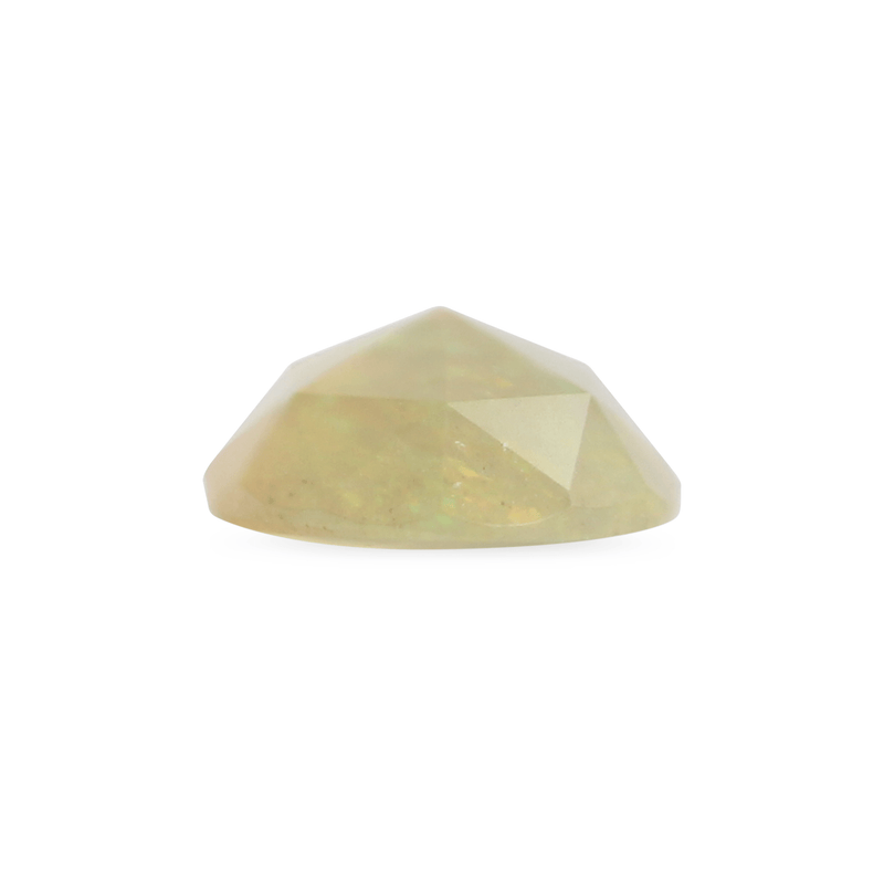 Ethical Jewellery & Engagement Rings Toronto - 1.66 ct Golden Colour play Oval Rose Cut Jelly Opal - Fairtrade Jewellery Co.