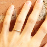 Ethical Jewellery & Engagement Rings Toronto - 18K Leaf Pattern Hand Engraved Band - Fairtrade Jewellery Co.