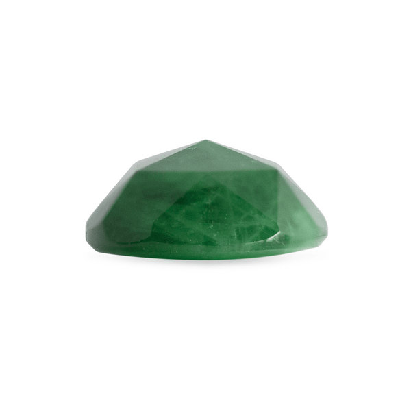 Ethical Jewellery & Engagement Rings Toronto - 4.13 ct Deep Green Oval Rose-Cut Emerald - Fairtrade Jewellery Co.