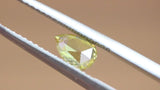 0.34 ct Yellow Green Pear Rose Cut Diamond