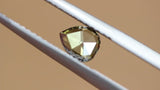 0.34 ct Bay Leaf Green Pear Rose Cut Diamond