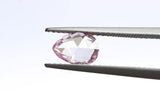 0.99 ct Pink Champagne Pear Rose Cut  Chatham Grown Sapphire