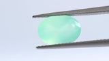 1.99 ct Minty Green Oval Modified Brilliant Chrysoprase