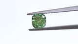 0.53 ct Vivid Green Cushion Modified Brilliant Laboratory Grown Diamond