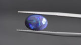 2.43 ct Black Colour Play Oval Cabochon Opal