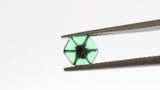 0.68 ct Hexagonal Trapiche Emerald Slab