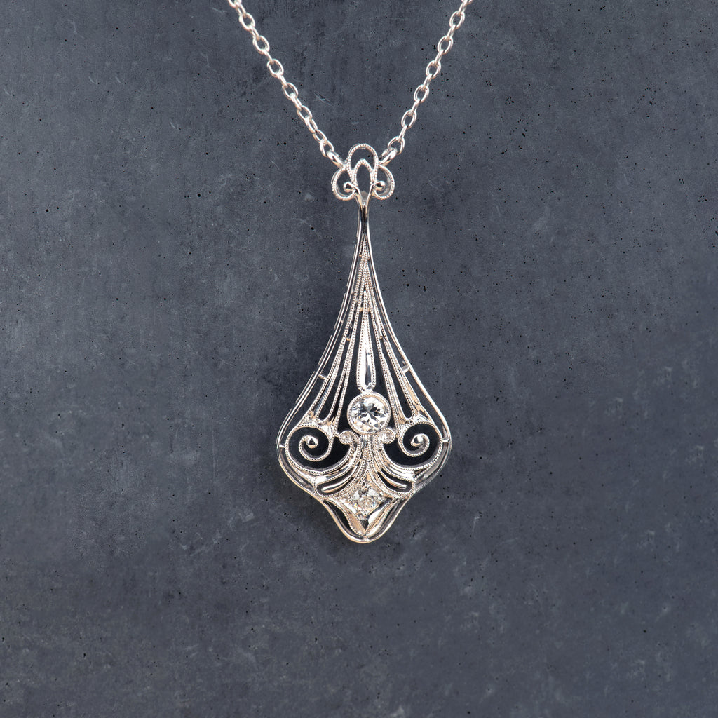 Filigree sale pendant necklace