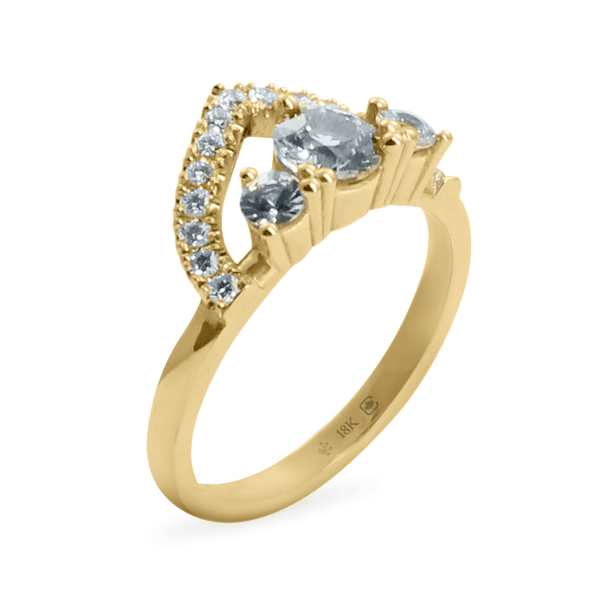 Yellow Ethical Jewellery & Engagement Rings Toronto - Arch Ring - Fairtrade Jewellery Co.