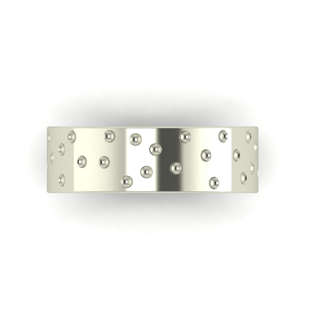 Ethical, Custom Ring-Wide Dimple Band | Toronto, Canada | FTJCo Fine ...