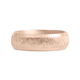 Rose/Pink Ethical Jewellery & Engagement Rings Toronto - 18K Knurling Tool Pattern with Bevelled Edges - Fairtrade Jewellery Co.