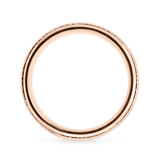 Rose/Pink Ethical Jewellery & Engagement Rings Toronto - 18K Knurling Tool Pattern with Bevelled Edges - Fairtrade Jewellery Co.