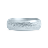 Platinum Ethical Jewellery & Engagement Rings Toronto - 18K Knurling Tool Pattern with Bevelled Edges - Fairtrade Jewellery Co.