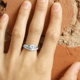 White Ethical Jewellery & Engagement Rings Toronto - Bypass Solitaire - Fairtrade Jewellery Co.