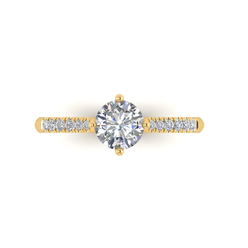 Yellow - Ethical Jewellery & Engagement Rings Toronto - Contemporary Love Note with Diamond-Set Band - FTJCo Fine Jewellery & Goldsmiths