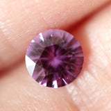 Ethical Jewellery & Engagement Rings Toronto - 0.88 ct Intense Purple Round Brilliant-Cut Madagascar Sapphire - Fairtrade Jewellery Co.