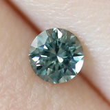 Ethical Jewellery & Engagement Rings Toronto - 0.57 ct Deep Teal Round Brilliant Montana Sapphire - Fairtrade Jewellery Co.