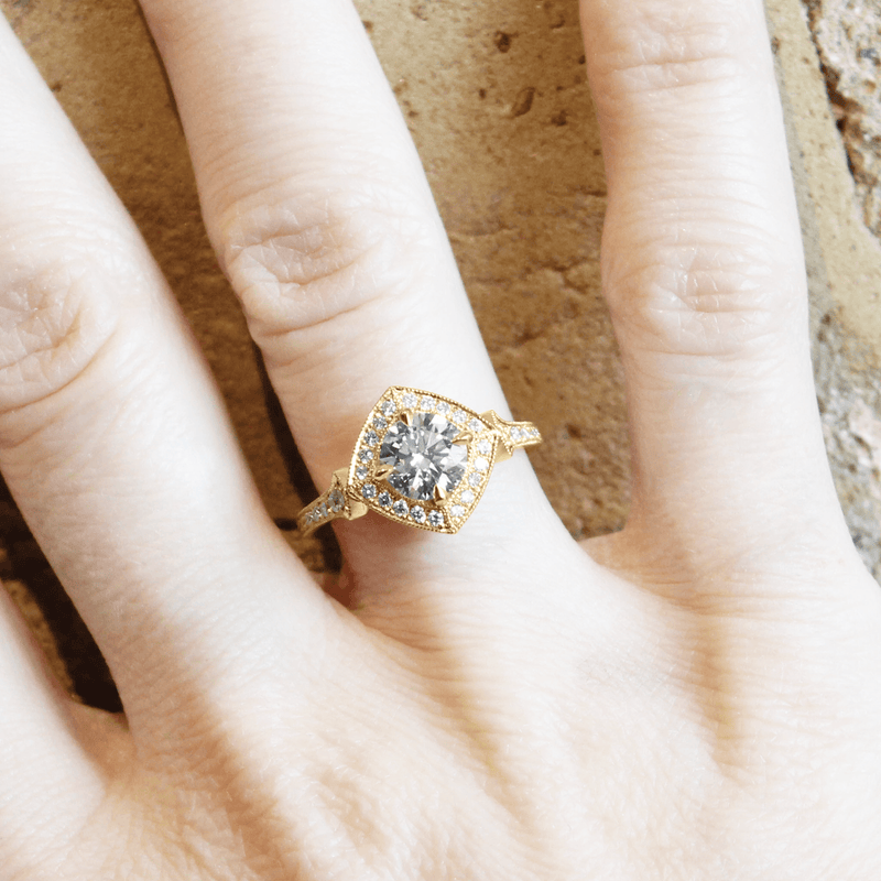 Yellow Ethical Jewellery & Engagement Rings Toronto - Clementine Halo - Fairtrade Jewellery Co.