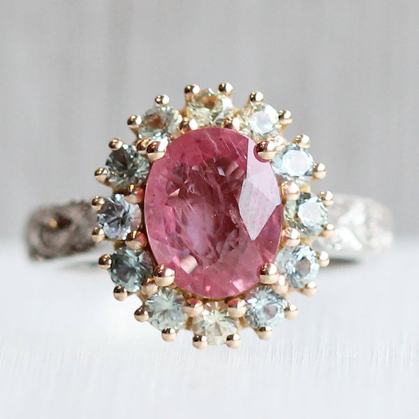 Ethical Jewellery & Engagement Rings Toronto - Peacock Cocktail Ring with AKARA Greenland Origin Ruby - Fairtrade Jewellery Co.