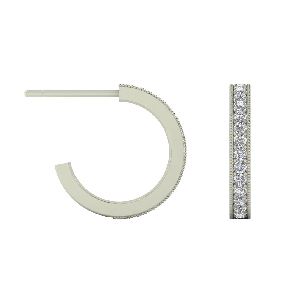 Mini Diamond Hoops