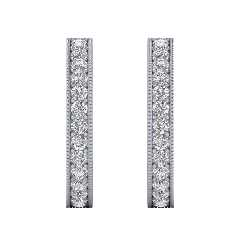 Mini Diamond Hoops