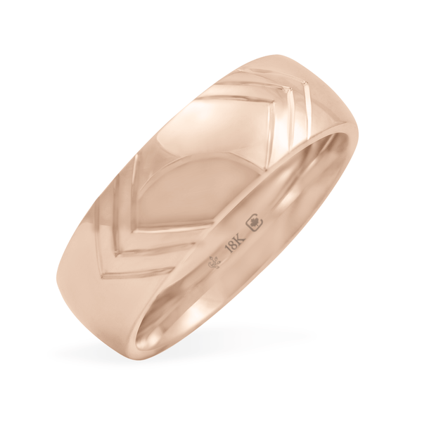 Rose/Pink Ethical Jewellery & Engagement Rings Toronto - East West Band Low Dome - Fairtrade Jewellery Co.