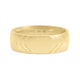 Yellow Ethical Jewellery & Engagement Rings Toronto - East West Band Low Dome - Fairtrade Jewellery Co.