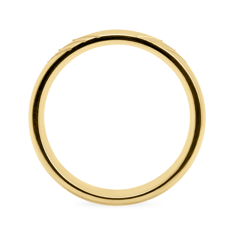 Yellow Ethical Jewellery & Engagement Rings Toronto - East West Band Low Dome - Fairtrade Jewellery Co.