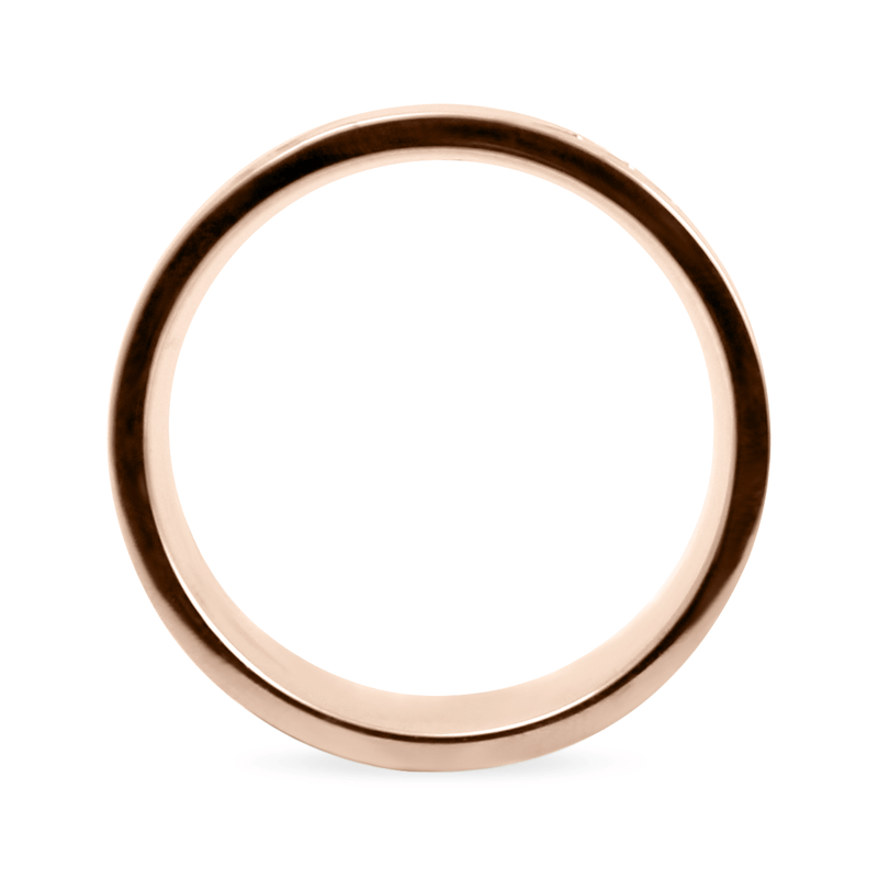 Rose/Pink Ethical Jewellery & Engagement Rings Toronto - East West Band Flat - Fairtrade Jewellery Co.