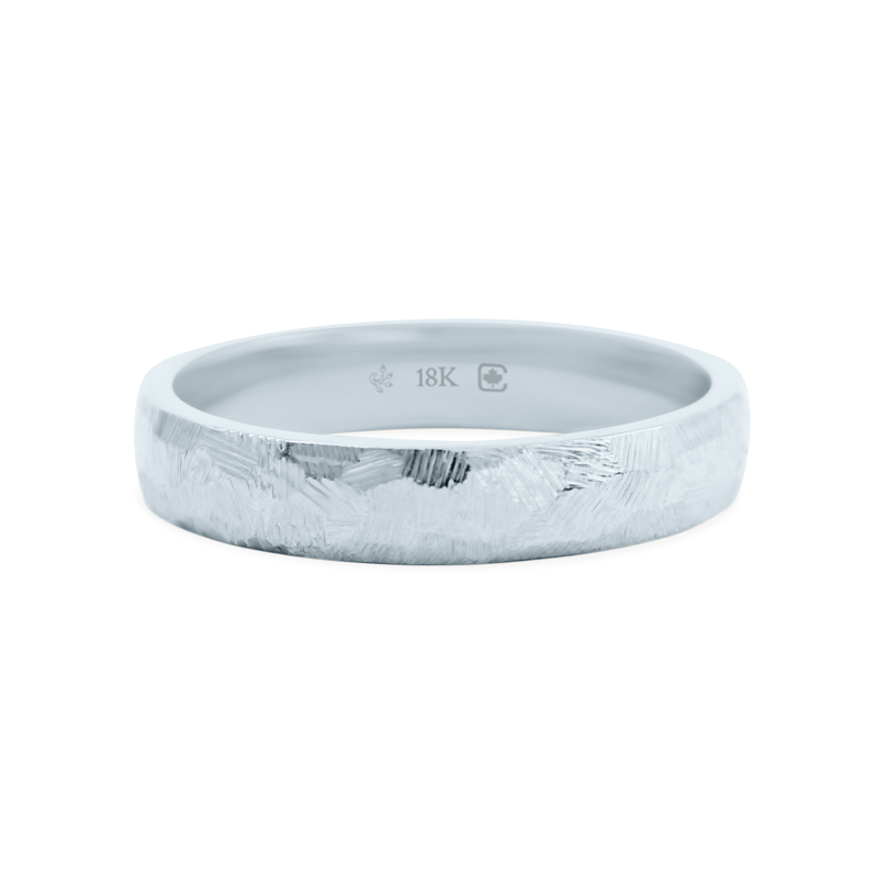 White Ethical Jewellery & Engagement Rings Toronto - Non-Directional File Faceted - Fairtrade Jewellery Co.
