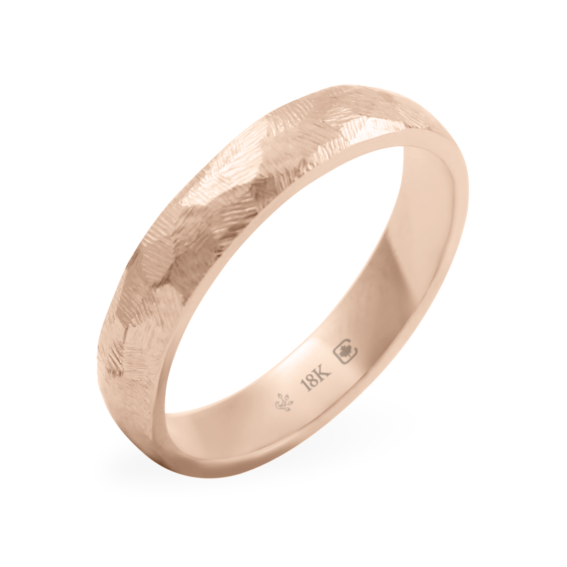 Rose/Pink Ethical Jewellery & Engagement Rings Toronto - Non-Directional File Faceted - Fairtrade Jewellery Co.