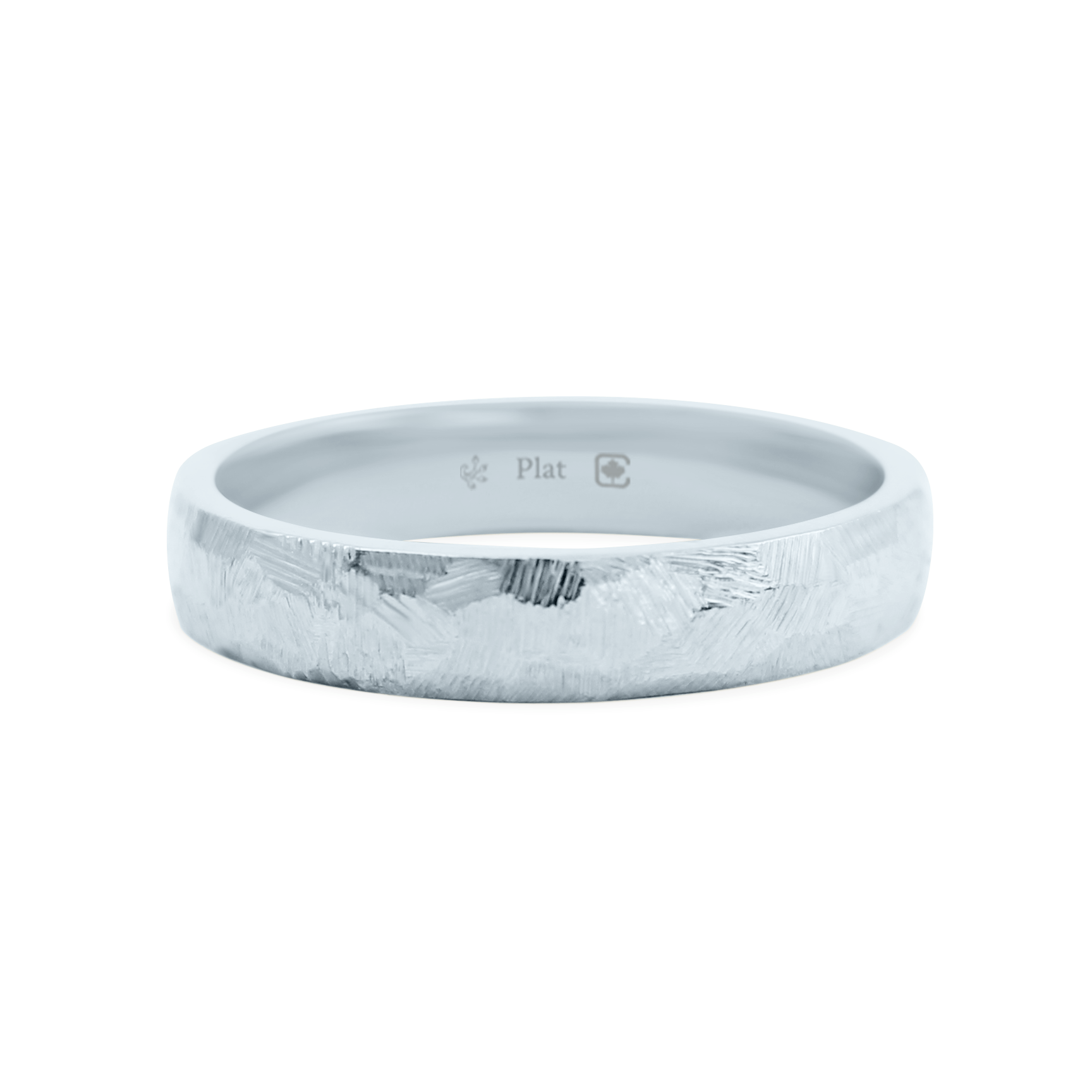 Ethical, Custom Ring-Non-Directional File Faceted Band | Toronto