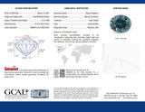 Ethical Jewellery & Engagement Rings Toronto - 0.88 ct Teal Blue Oval Modified Brilliant Montana Sapphire - Fairtrade Jewellery Co.