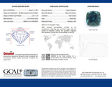 Ethical Jewellery & Engagement Rings Toronto - 1.10 ct Dark Teal Modified Square Cushion Brilliant Montana Sapphire - Fairtrade Jewellery Co.