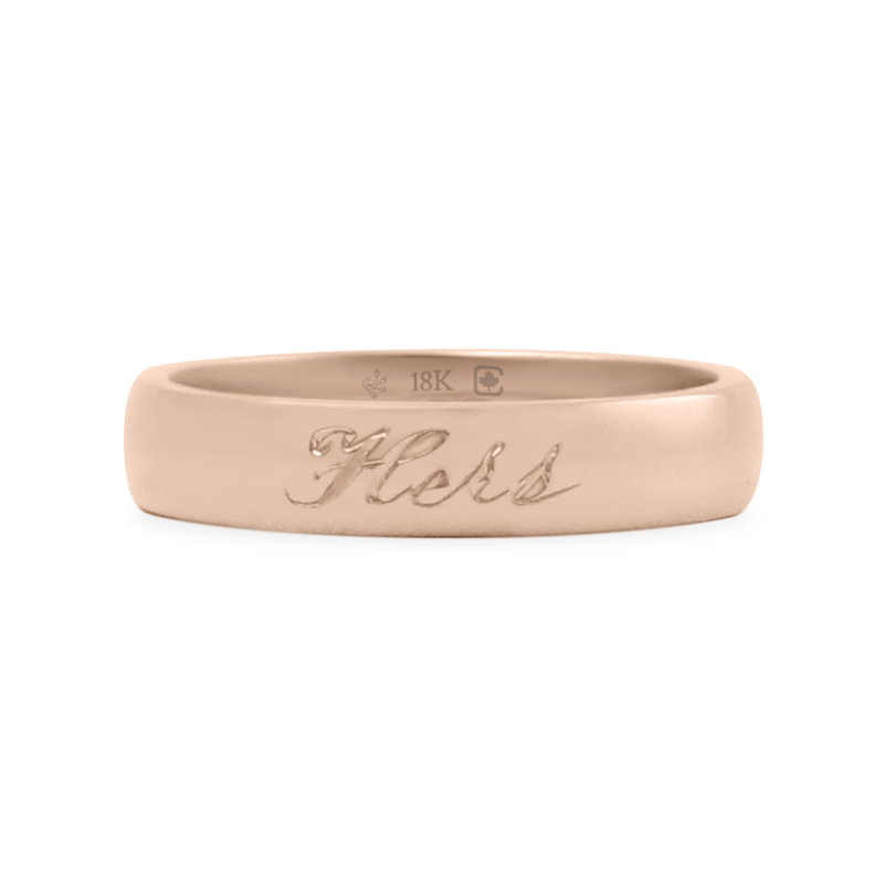 Rose/Pink Ethical Jewellery & Engagement Rings Toronto - Theirs-Hers-His Ring - Fairtrade Jewellery Co.