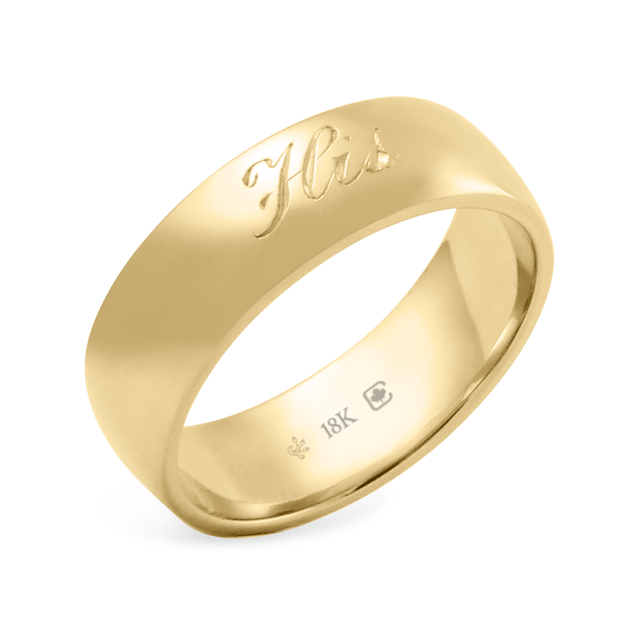 Theirs Hers His Ring Yellow