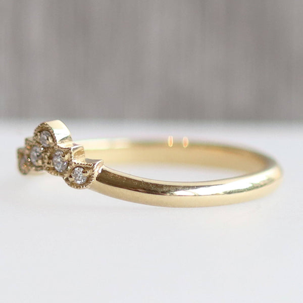 Ethical Jewellery & Engagement Rings Toronto - Frances Wedding Band in 18K Yellow Gold - FTJCo Fine Jewellery & Goldsmiths