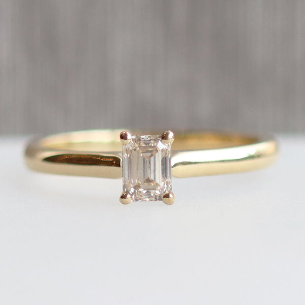 Ethical Jewellery & Engagement Rings Toronto - Emerald Cut Love Note - FTJCo Fine Jewellery & Goldsmiths