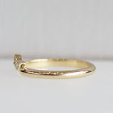 Ethical Jewellery & Engagement Rings Toronto - Matching Lotus Band in 18K Yellow Gold - FTJCo Fine Jewellery & Goldsmiths