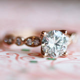 Rose/Pink Ethical Jewellery & Engagement Rings Toronto - Vintage Style Clara Engagement Ring - Fairtrade Jewellery Co.