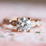 Rose/Pink Ethical Jewellery & Engagement Rings Toronto - Vintage Style Clara Engagement Ring - Fairtrade Jewellery Co.